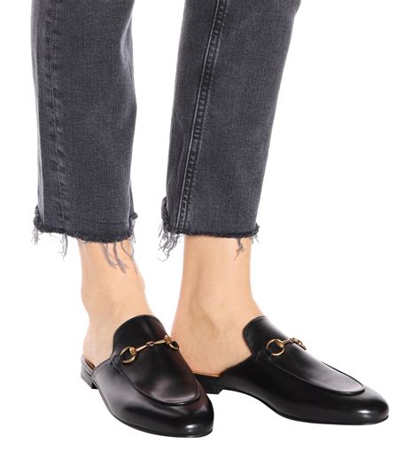 gucci princetown loafers fur|Black Leather Princetown Women's Slipper .